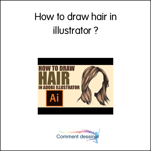 How to draw hair in illustrator